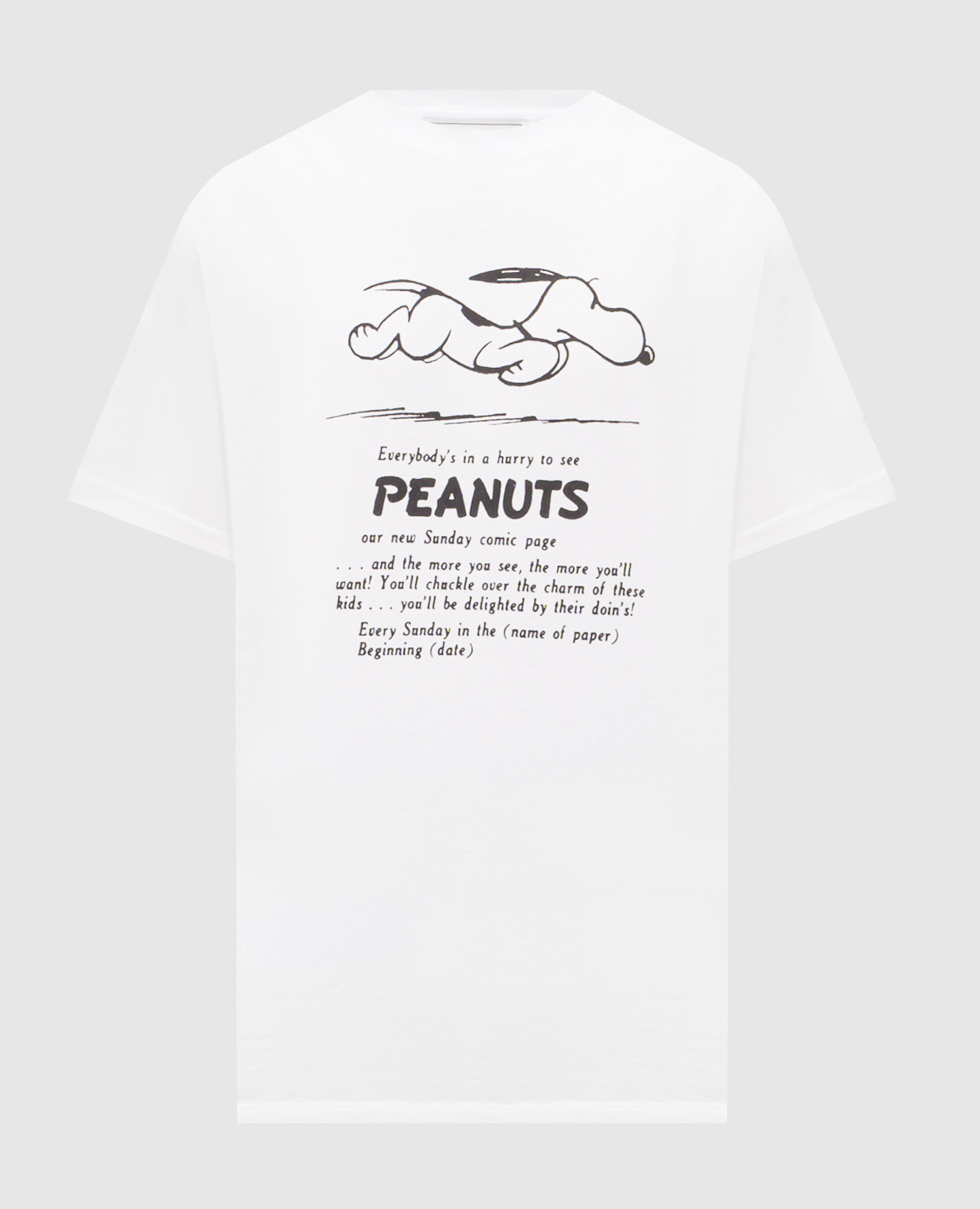 Белая футболка с принтом