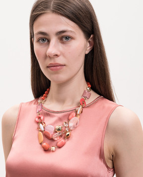 Dolman Bijoux Многослойные бусы с кристаллами 75104