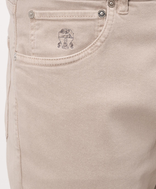 Brunello Cucinelli Сірі джинси з емблемою M277PX1290 зображення 5