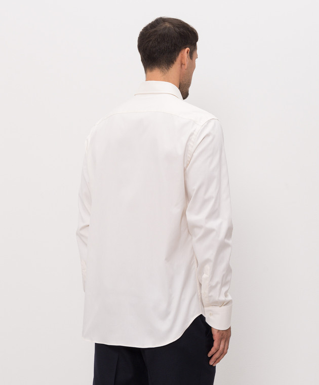 Canali Рубашка цвета айвори GA03807CCL7018 изображение 4
