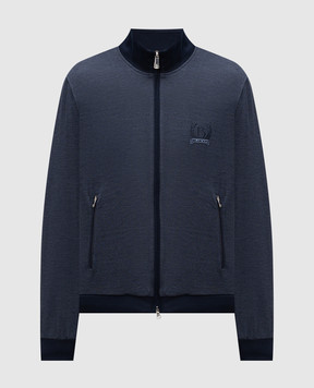 Bilancioni Синяя спортивная куртка с шелком BE26CJ3TE7