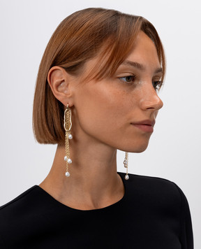 Twinset Золотые серьги с бусами 262TA4022