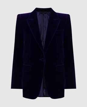 Tom Ford Фіолетовий оксамитовий жакет GI3054FAX1619
