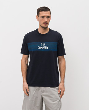 C.P. Company Синя футболка з логотипом MTS144A110579W