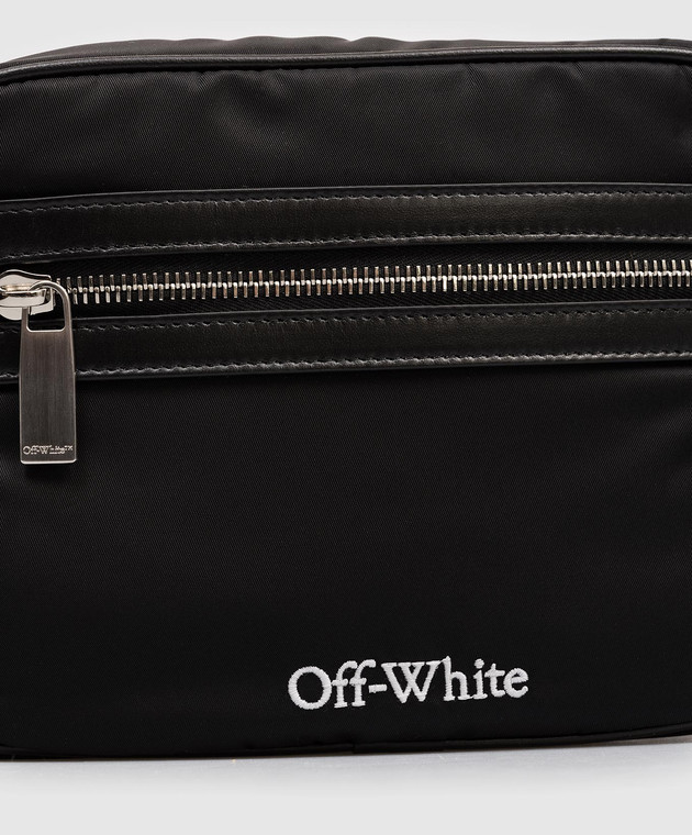 Off-White Чорна сумка Core з логотипом OMNQ080C99FAB001 зображення 4