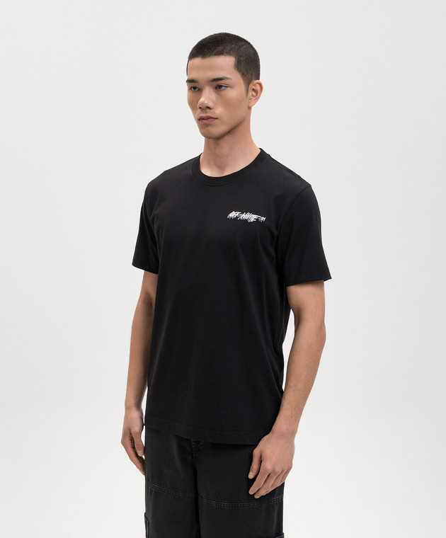 Off-White Чорна футболка 44MAA027S26J009 зображення 3