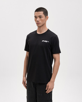 Off-White Чорна футболка 44MAA027S26J009