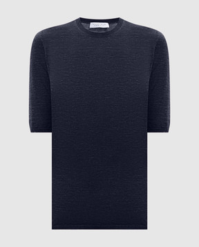 Gabriela Hearst Синій топ Frank з кашеміру і шовку 3269833A118