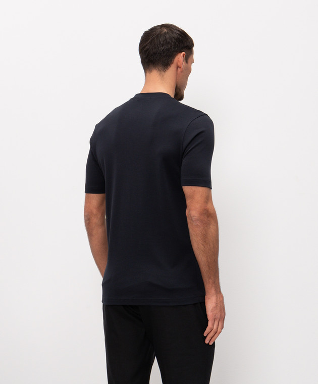 Stefan Brandt Синя футболка з бавовни ELIDELUXE185 зображення 3