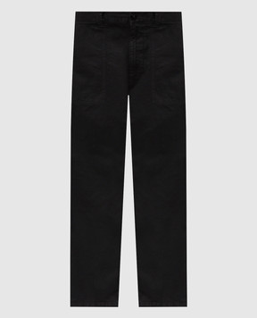 Stone Island Черные брюки с нашивкой логотипа L1S153100003S0004