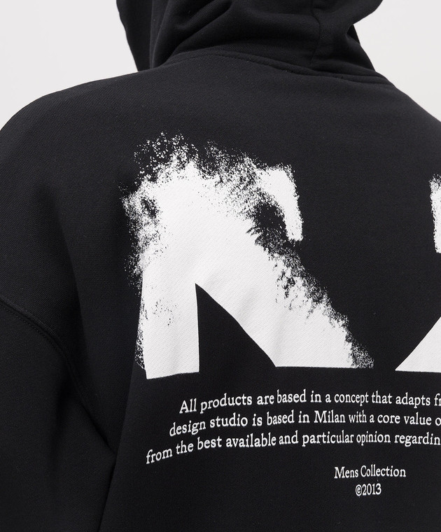 Off-White Черная спортивная куртка с эмблемой Half Arrow 44MBE015S26F003 изображение 5