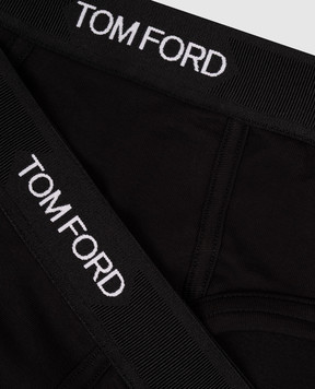 Tom Ford Набір чорних трусів-бріфів з логотипом T4XC11040
