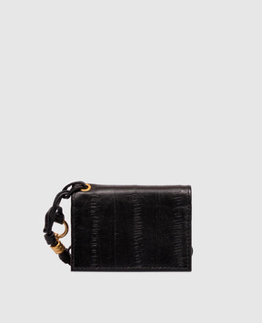 Gianni Chiarini Черный кожаный картхолдер на шнурке PF5039EEL