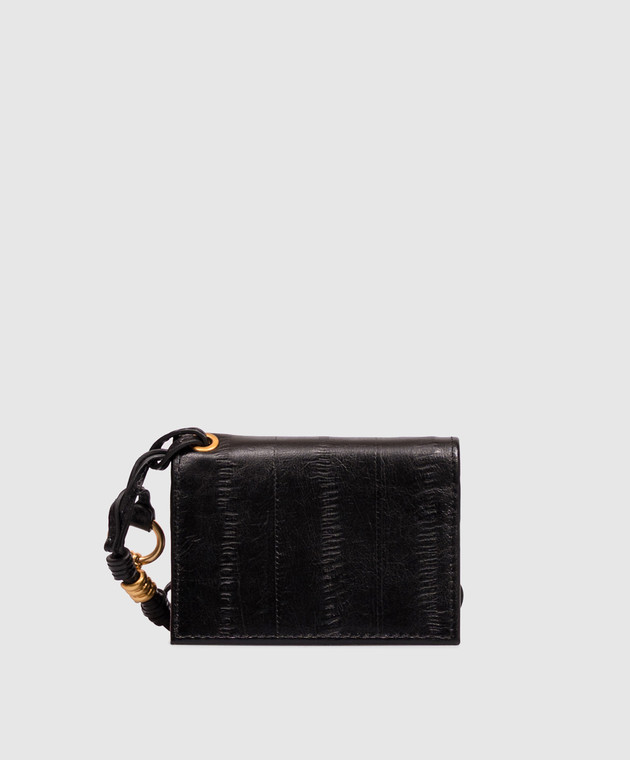 Gianni Chiarini Черный кожаный картхолдер на шнурке PF5039EEL изображение 2
