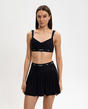 AMIRI Черный топ с принтом монограммы AWBOAC1005
