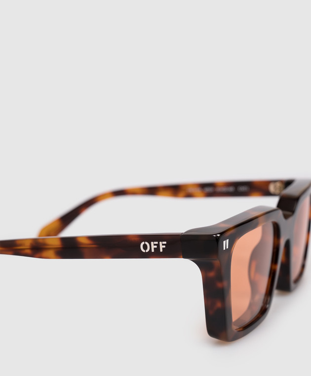 Off-White Коричневые солнцезащитные очки Reno OW10046D2051 изображение 4