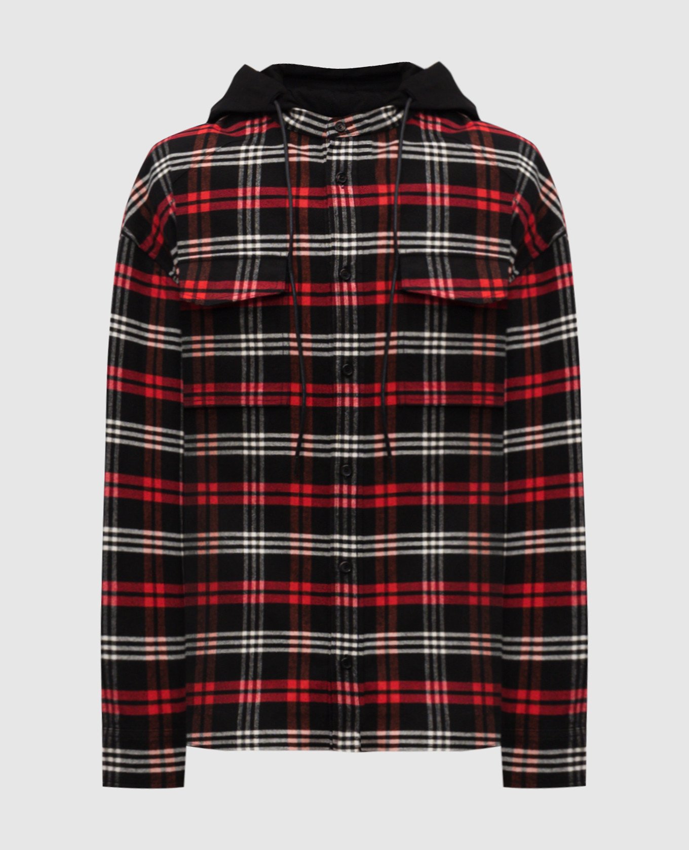 Black hooded shirt Juun.j