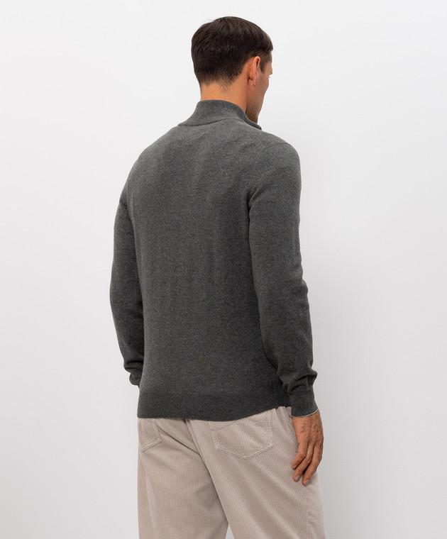 Brunello Cucinelli Зеленый джемпер из кашемира M2200124 изображение 4