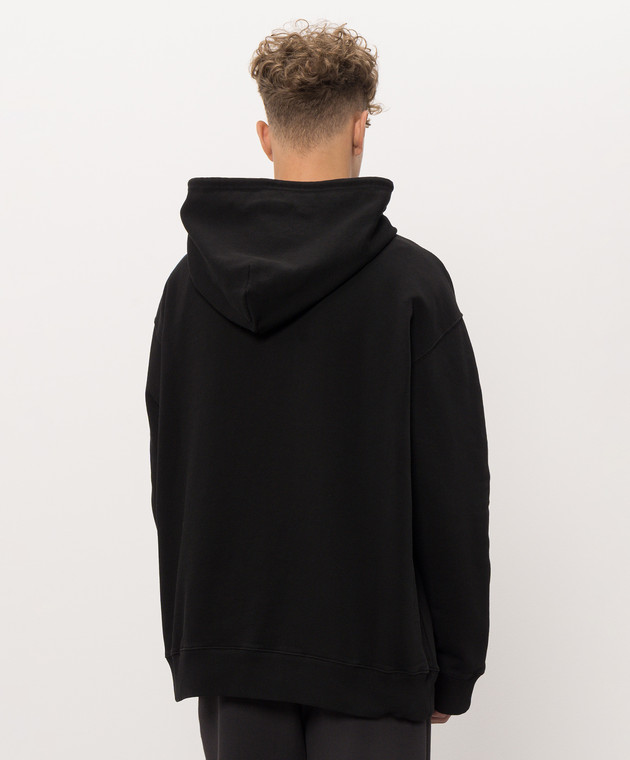 Maison Margiela MM6 Черные худи с принтом логотипа SH0GU0049M25025 изображение 4