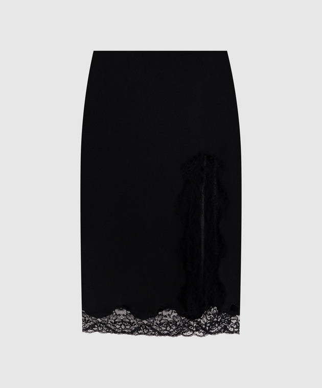 Balmain Чорна спідниця з мереживом SK0000000082