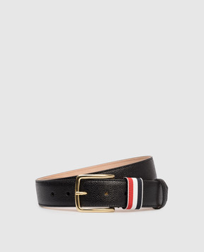 Thom Browne Черный кожаный ремень MCX039A00198