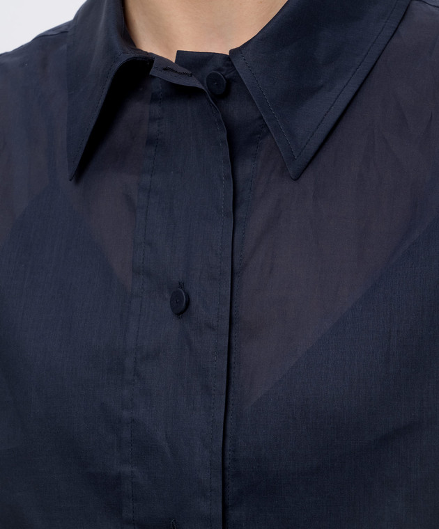 Jil Sander Синяя рубашка J01DL0162J45326 изображение 5