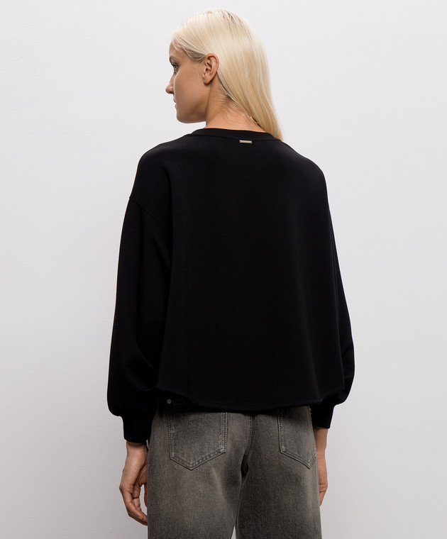 Twinset Чорний світшот з кишенею 262LI2LBB зображення 3