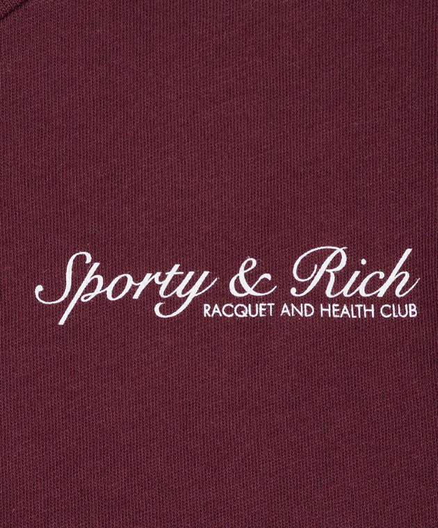 Sporty & Rich Дитяча бордова футболка Syracuse TO04875325RE02 зображення 3
