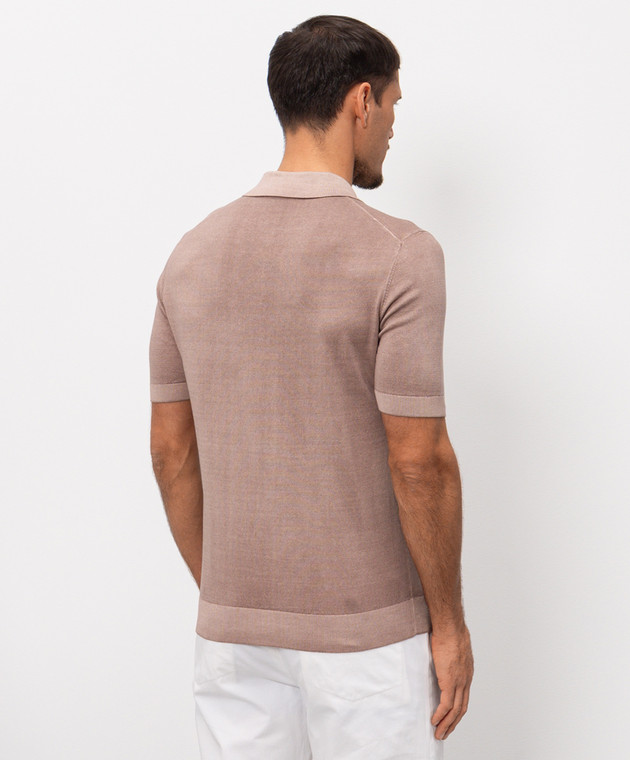 Cashmere&Whiskey Бежеве поло з бавовни M54268052 зображення 4