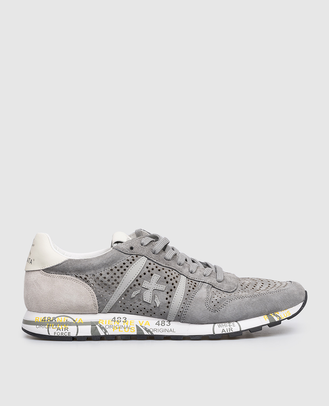 Серые замшевые кроссовки ERIC