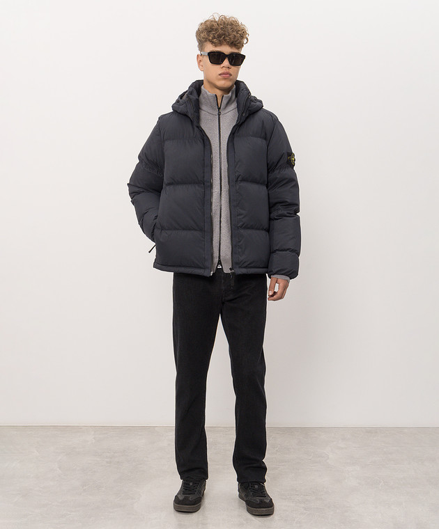 Stone Island Серый кардиган из шерсти L2S155100012S01C4 изображение 2