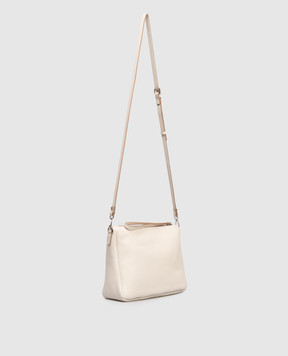 Gianni Chiarini Белая кожаная сумка Nora BS10225GRN