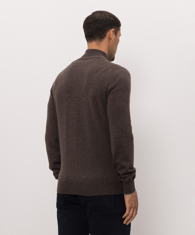 Brunello Cucinelli Кардиган коричневого цвета из кашемира M2200106 изображение 4