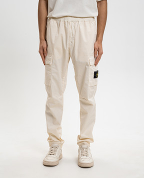 Stone Island Бежеві джогери з патчем логотипа L1S153100031S0A10
