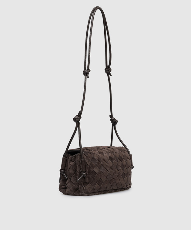Bottega Veneta Коричнева замшева сумка крос-боді Notturno 843893V5ZZ4 зображення 3