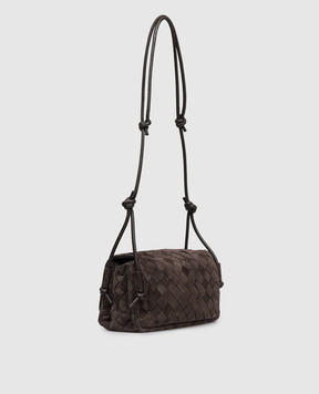 Bottega Veneta Коричнева замшева сумка крос-боді Notturno 843893V5ZZ4