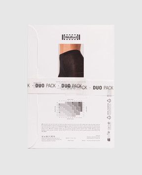 Wolford Набір чорних колгот з вовною 200 den 11336