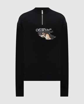 Off-White Чорний світшот Paint Arrow 44MBA073F5F004