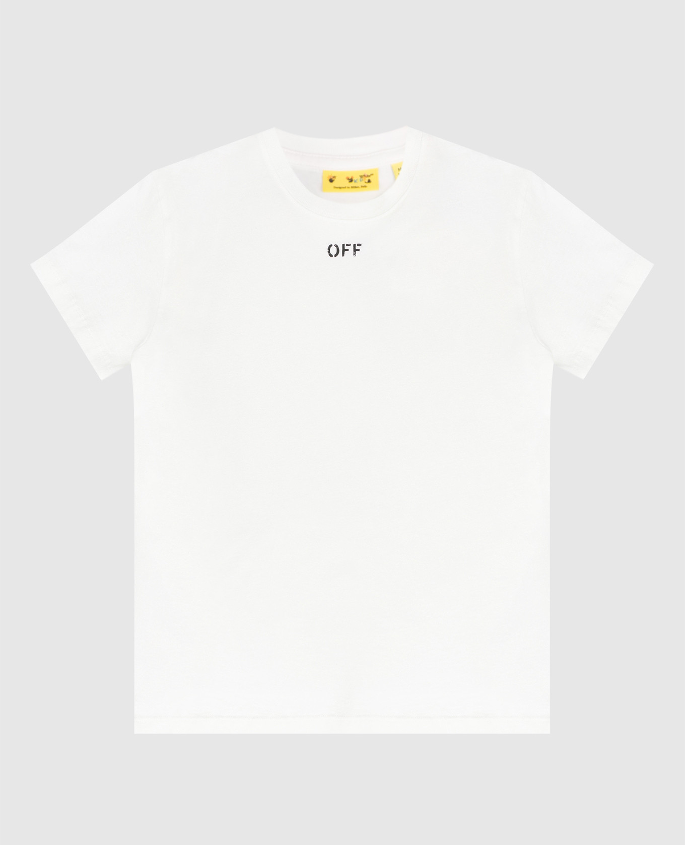 Детская белая футболка с принтом