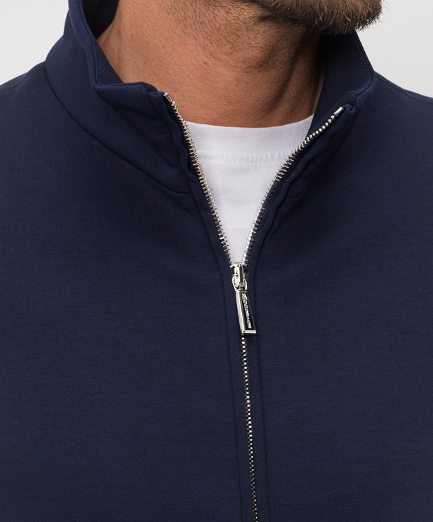 MooRER Синя спортивна куртка CRISPIN CRISPINFELPAIT зображення 5