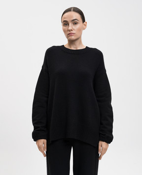 Twinset Чорний джемпер з вовною 252LL2CAA
