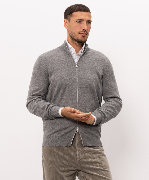 Brunello Cucinelli Серый кардиган M2200106 изображение 3