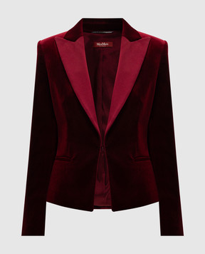 Max Mara Червоний оксамитовий жакет Eolie EOLIE