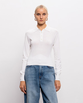 Givenchy Поло кольору айворі з шовком BWL00C4ZUU