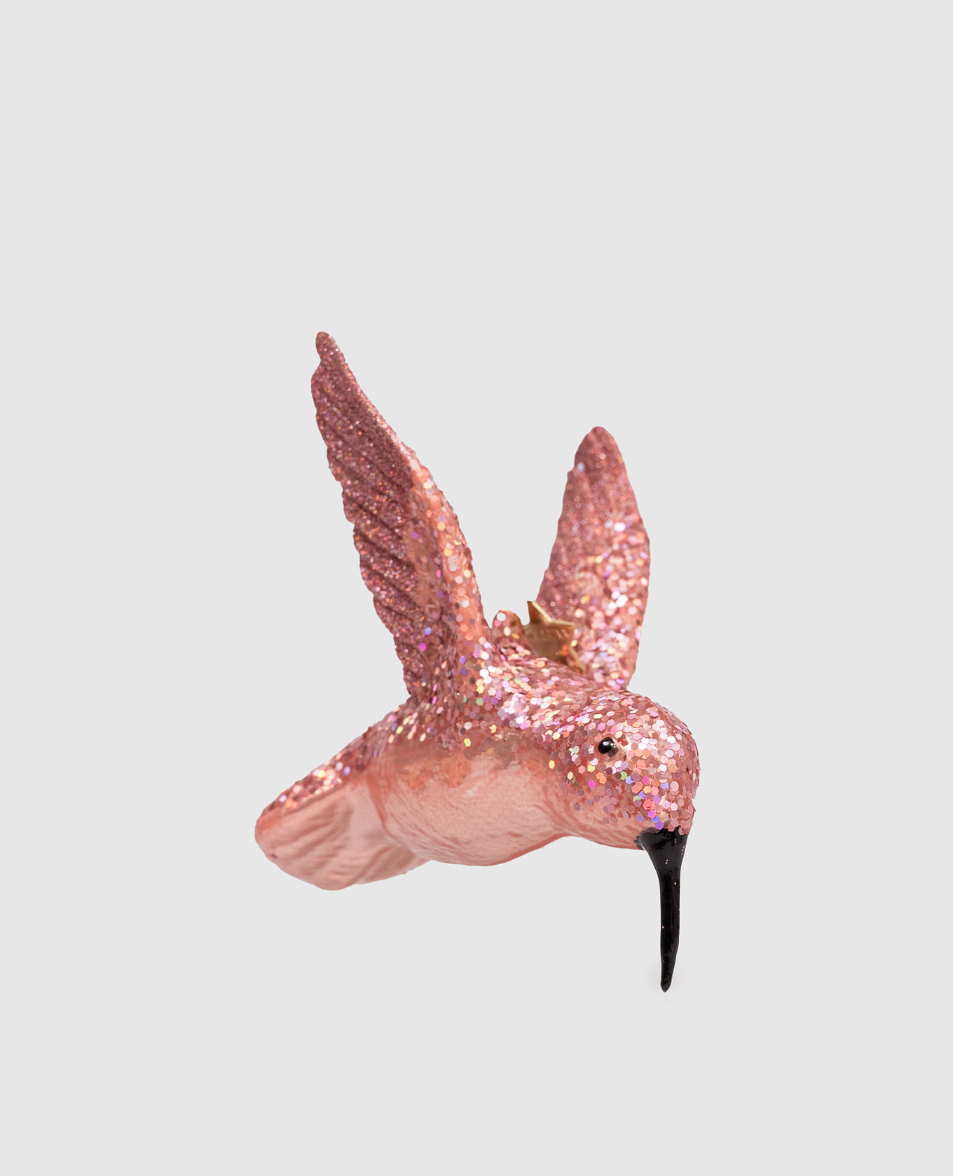 

Розовая ёлочная игрушка Hummingbird, Розовый, Елочные украшения