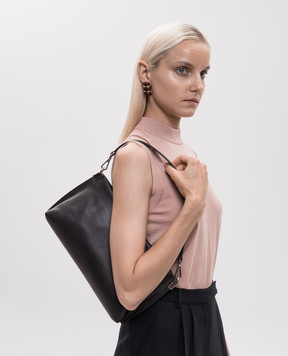 Gianni Chiarini Черная кожаная сумка кросс-боди Fanny BS12734COMMGRN