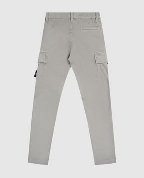 Stone Island Детские серые джогеры с логотипом K2S163100003S00124