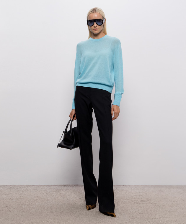 Tom Ford Голубой джемпер из кашемира MAK1491YAX1091 изображение 2