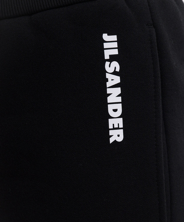 Jil Sander Черные утепленные джоггеры с принтом логотипа JJ02KA0424J20128 изображение 5