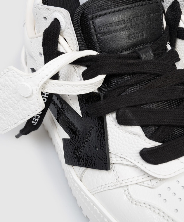 Off-White Белые кожаные кроссовки 3.0 Floating Arrow OWIA28MS26LEA001 изображение 5